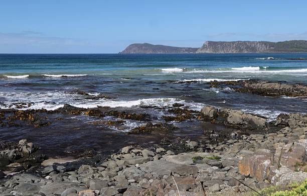 istock view to sea over rocky foreshore 2220409058