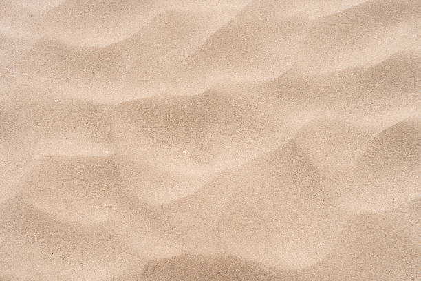istock Sand texture background,Summer tropical beach with shadow, light on brown sand background. Nature background with sunlight on desert sand dunes for Summer holiday, vacation, travel 2220409614