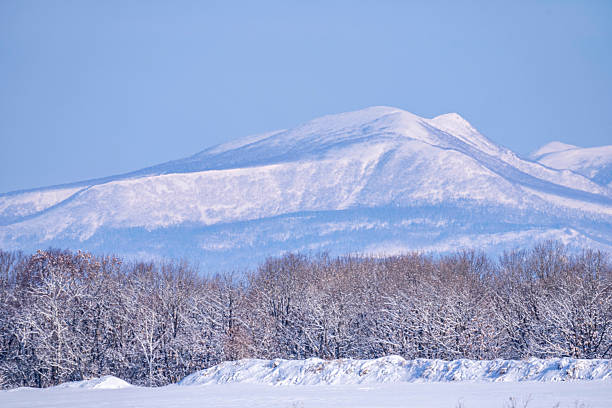 Beautiful snow scenery in Hokkaido