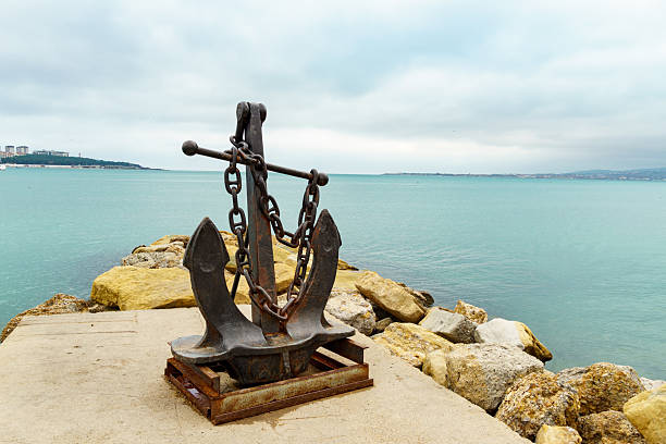A ship anchor is a crucial piece of equipment used to moor a vessel to the sea bottom, preventing it from drifting due to wind or current. Anchors come in various designs, but they all serve the same primary purpose which is to provide stability and security for the ship.
