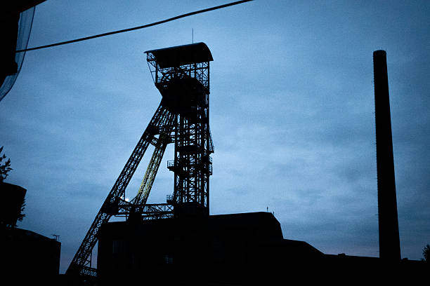 Dolni Vitkovice. Cloudy sunset. DOV. Industrial Complex in Ostrava. Czechia. High quality photo. Czech Republic.