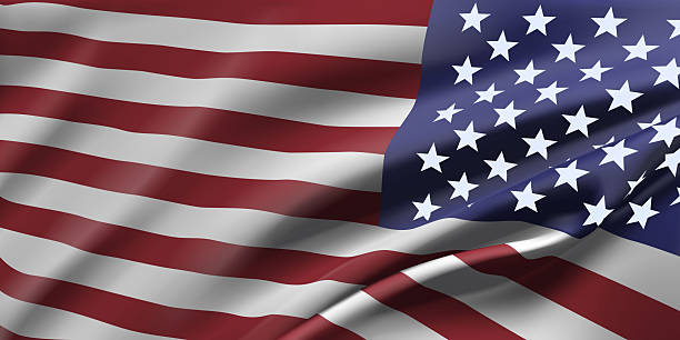 istock American flag waving. Background for patriotic and national design banner. Vector illustration. 2220417477