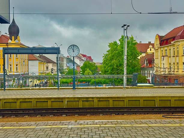 Train station in the capital city of Bohemia, Czech Republic