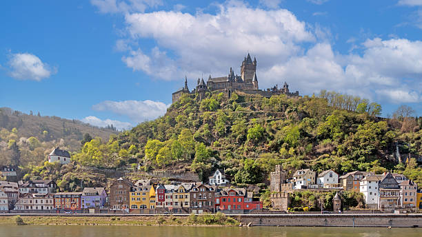 istock Cochem castle overlooking colorful houses 2220422959