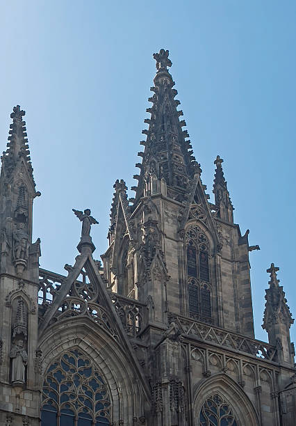 istock Spires and windows of Barcelona Cathedral, Spain 2220431738