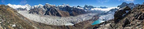 istock Panoramic view of Ngozumba glacier great himalayan range 2220435537