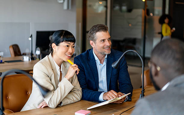 istock Business people collaborating during meeting in office 2220436150