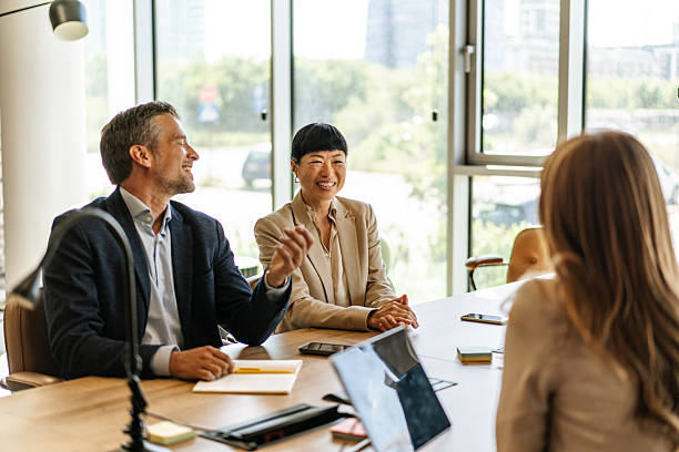 istock Business people having a meeting in the office 2220436828