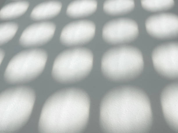 istock Soft Grid-Like Shadows on White Wall with Minimal Texture Motion Blur Background 2220437224