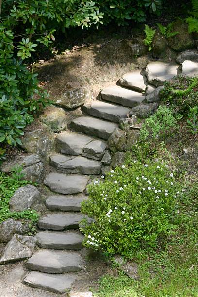 istock Flat stones creating a countryside footpath 2220444460
