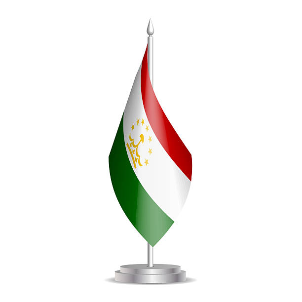 istock Desktop presentation flag of Tajikistan 2220450022