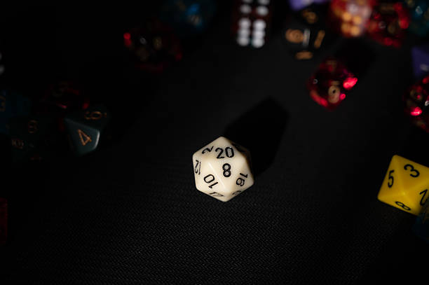 istock High Contrast White D20 Showing a 20 2220452374
