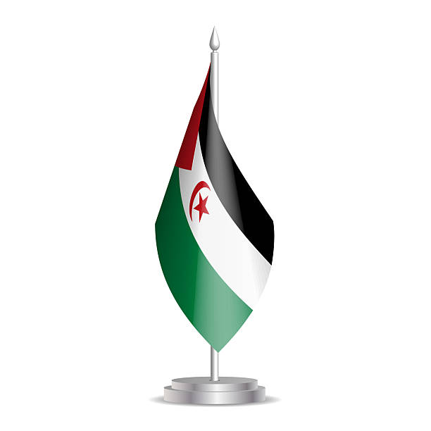 istock Desktop presentation flag of Sahrawi Arab Democratic Republic 2220454368