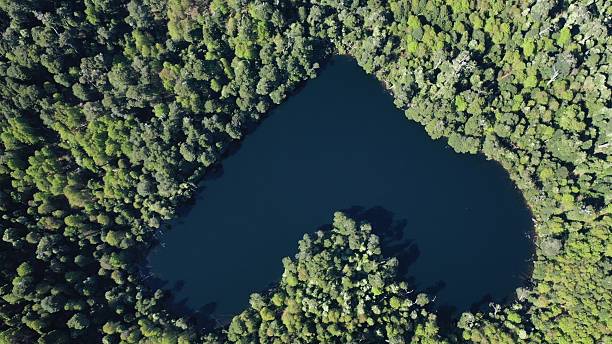 istock Heart lagoon Heart Lagoon in Chile 2220463217