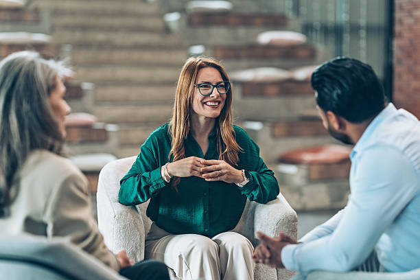 istock Confident business woman in modern coworking space 2220469832