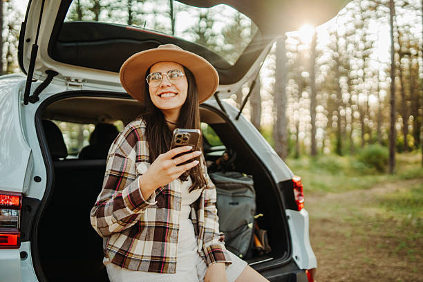 istock Young caucasian woman spending time in the nature 2220480582