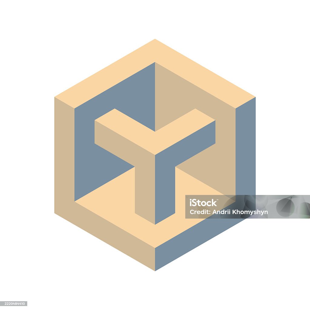 Impossible Isometric Geometry Abstract Isometric Shape With Impossible Geometry A Visually Intriguing ...