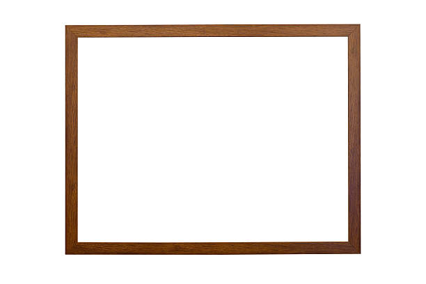 istock Wooden frame or Photo frame isolated on white background 2220485694