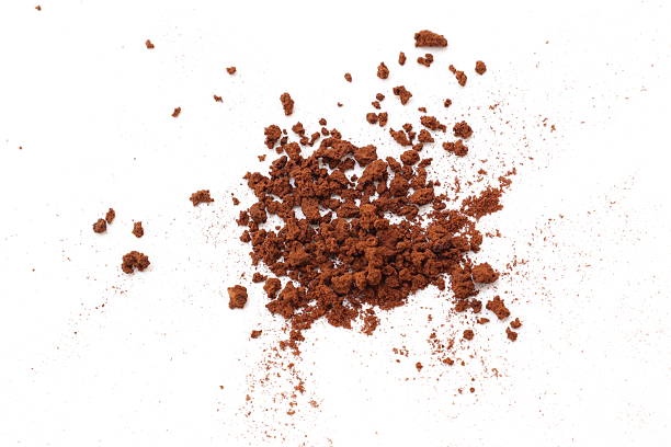 istock Finely ground roasted coffee, coffee powder, coffee isolate on white background 2220488472
