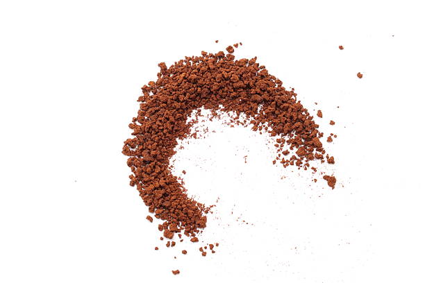 istock Finely ground roasted coffee, coffee powder, coffee isolate on white background 2220489049