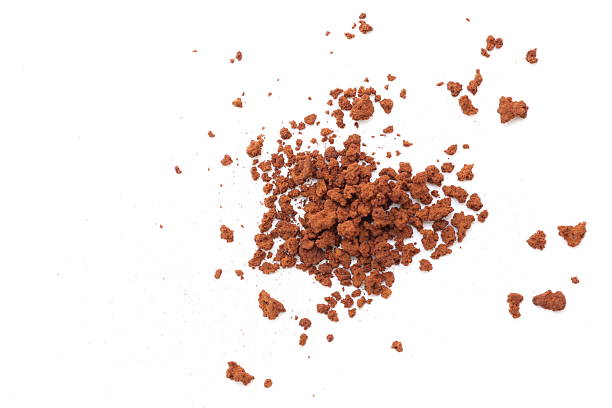 istock Finely ground roasted coffee, coffee powder, coffee isolate on white background 2220489079