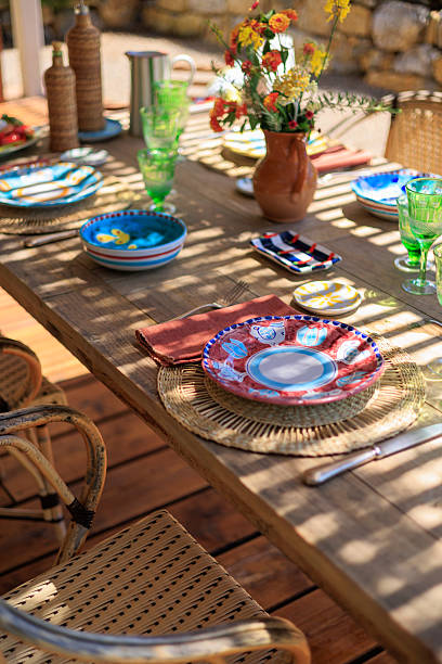 istock Beach dining terrace in Italian garden 2220489407