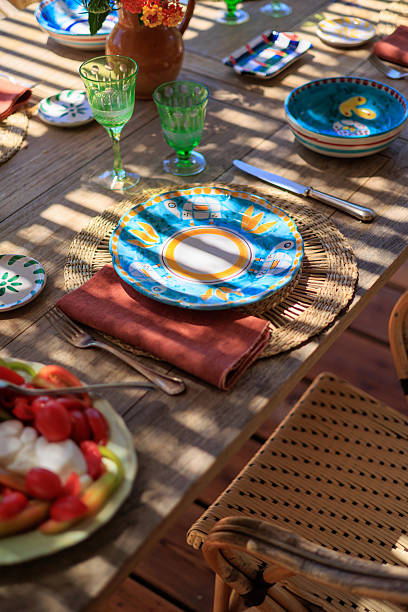 istock Beach dining terrace in Italian garden 2220489408