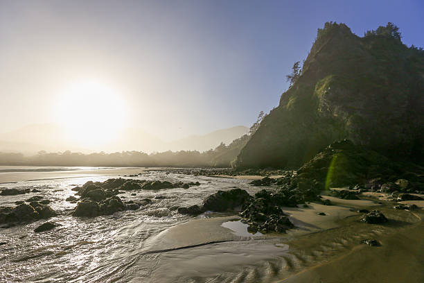 Beautiful Pacific Ocean on the Oregon Coast just south of Cannon Beach