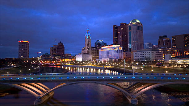istock Scioto River - Downtown Columbus Ohio Skyline - Twilight 2220498512
