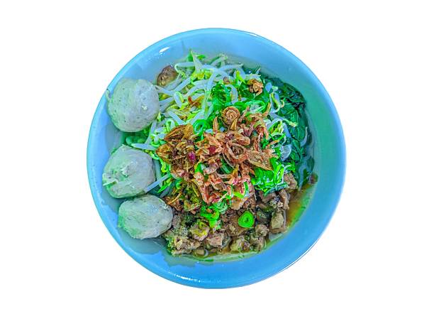 Chicken and beef soto serving