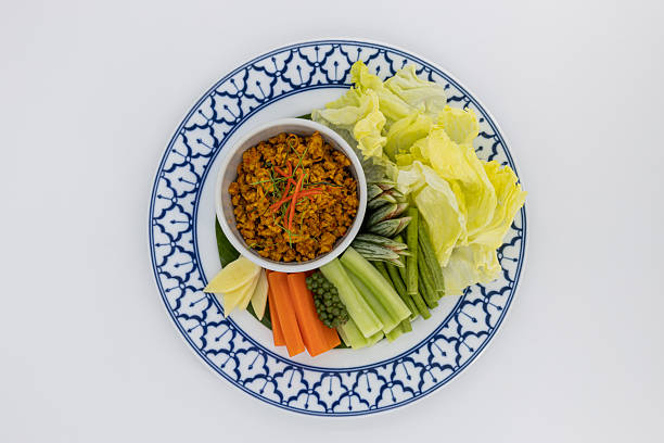istock Southern Stir-Fried Pork with Yellow Curry Paste, Thai Southern Style Spicy Minced Pork 2220504208
