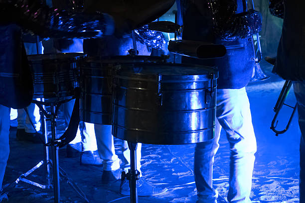 Unknown drummer at a rock concert