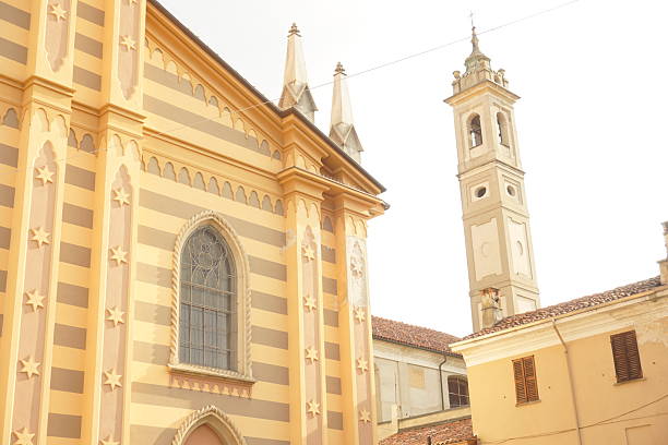 View of the church Santi Pietro e Paolo . Galliate, Piedmont, Italy