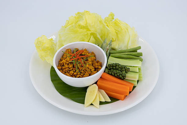istock Southern Stir-Fried Pork with Yellow Curry Paste, Thai Southern Style Spicy Minced Pork 2220507462