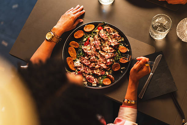 Gourmet Dining Experience with Grilled Steak Salad
