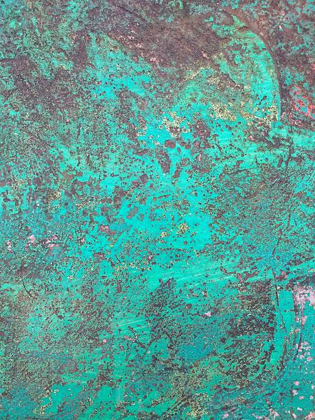 istock Weathered turquoise surface texture in portrait shot. 2220512096