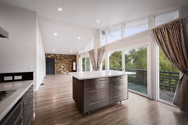 istock Elegant View Home with Designer Interiors, Panoramic Windows, and Scenic Rolling Hills Vistas 2220514077