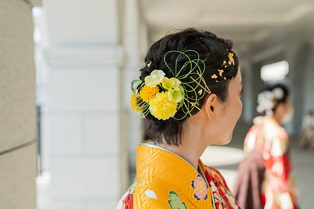 istock woman wearing a kimono 2220515435