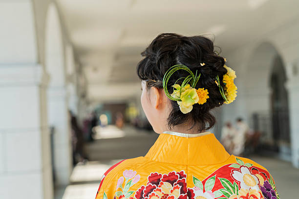 istock woman wearing a kimono 2220515757