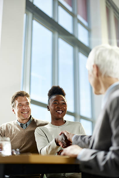 istock Successful deal with insurance agent! 2220517224