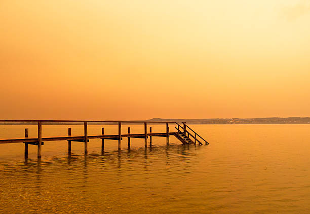 Natural phenomenon, Sahara dust discolors the sky over Bavaria, Germany, Europe