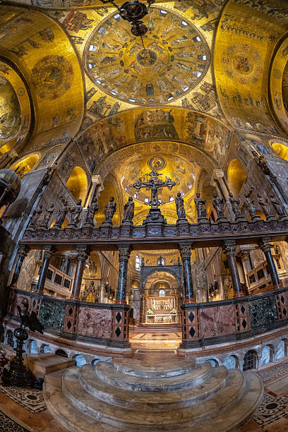 istock Exploring the magnificent saint mark's basilica in venice, italy 2220534184
