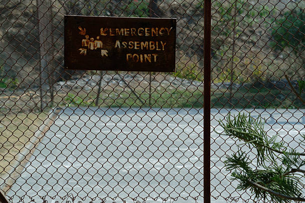 Sign of the emergency assemble point