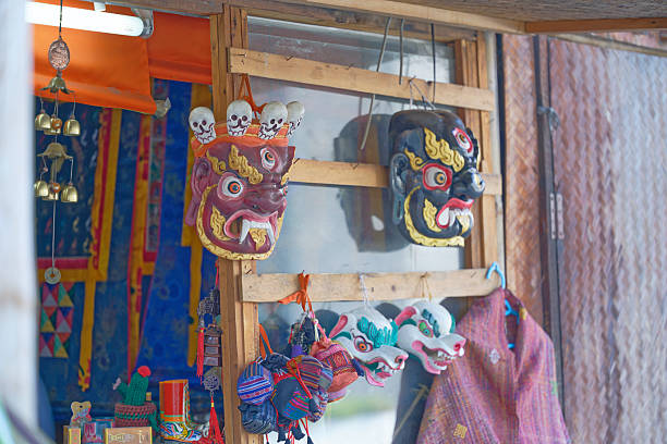 Traditional souvenirs shop in Bhutan