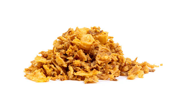 istock Crispy fried onions on a white background, studio photography 2220537895