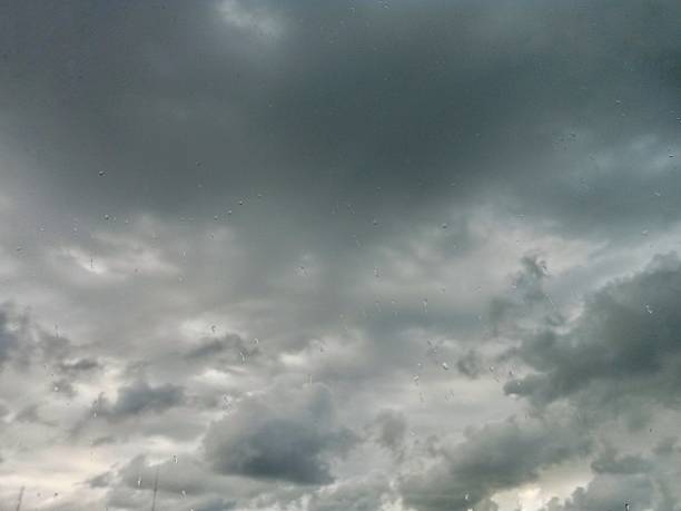 Moody gray-blue overcast sky with soft textures and no objects. Ideal for backgrounds, atmospheric concepts, motion graphics or minimalist stock use.