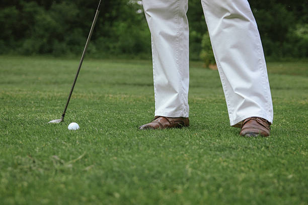 istock Active life of senior rich man play golf 2220547053