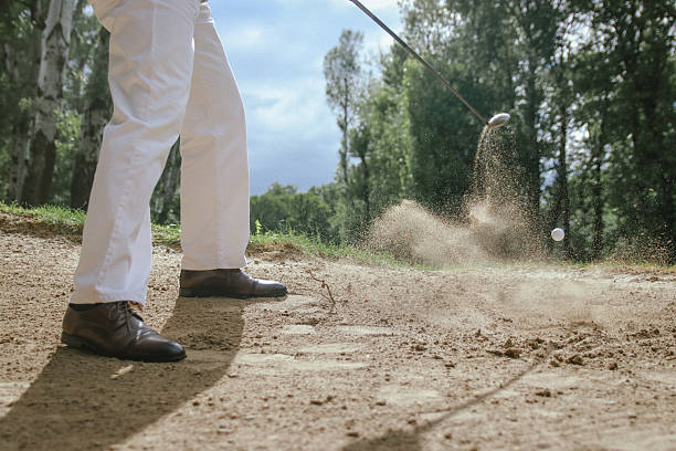 istock Active life of senior rich man play golf 2220547460