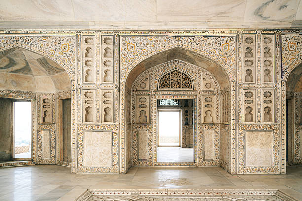 istock Intricate Interior of Agra Fort Featuring Stunning Architectural Details 2220548350