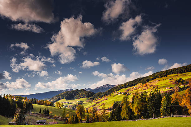 autumn landscape in seiser alm